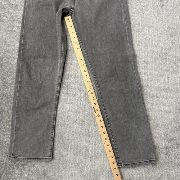 Levi's Wedgie Straight Jeans Womens 30x28 Gray High Rise Stretch Denim Red Tab - Picture 9 of 13